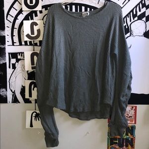 army green cozy sweater